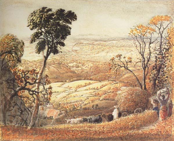 Samuel Palmer The Golden Valley Norge oil painting art